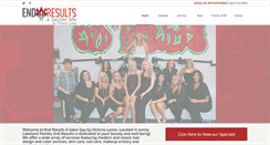 Desktop Screenshot of endresultssalonspa.com